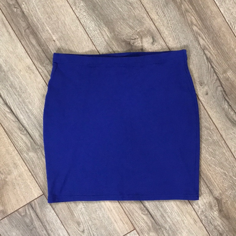 Royal Blue Mini Skirt